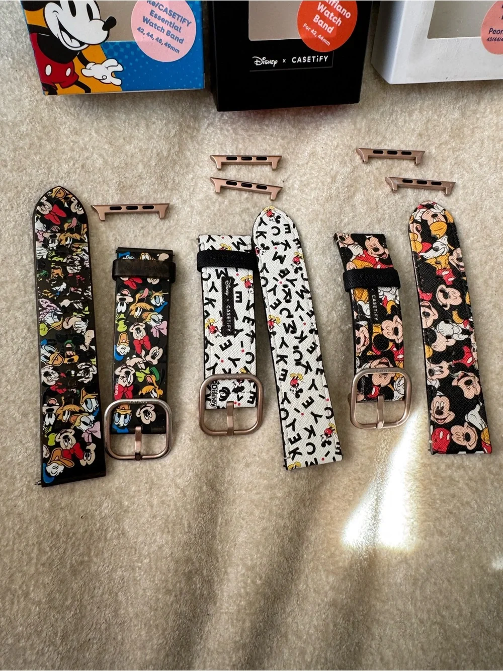 Lot of 3 CASETiFY Disney Apple Watch Bands